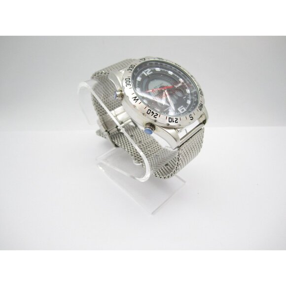 Men Stauer Digital/Analog Quartz Centurion 46mm Round Watch (H948) "New Battery" - Picture 5 of 11
